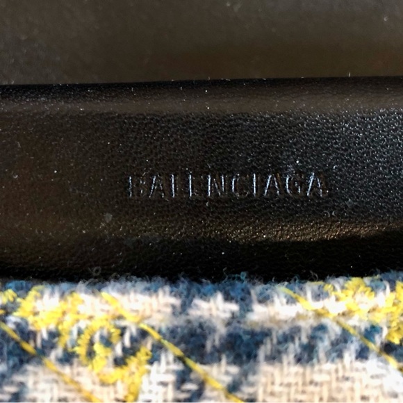 Authentic Balenciaga Plaid Shoulder Bag - Picture 6 of 16